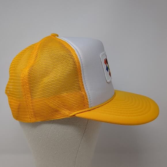 Pervo Paint Co. Coloroma Paints Since 1929 Trucker Hat Yellow OS Mesh Back Rope - Picture 5 of 10